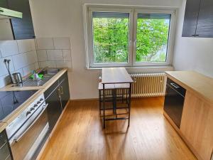 Η κουζίνα ή μικρή κουζίνα στο 2,5 Zimmer Apartment mit Balkon