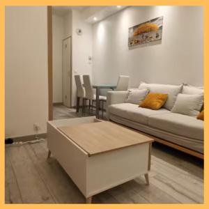 Χώρος καθιστικού στο Le Charme du Léman I T2 I centre ville