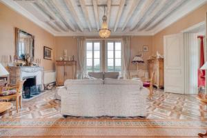 Χώρος καθιστικού στο Château Béthanie