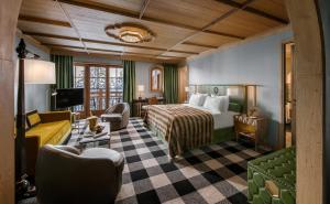 Krevet ili kreveti u jedinici u objektu Apogée Courchevel, Oetker Hotels Još 59 fotografija