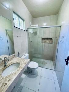 Koupelna v ubytování Casa em bairro nobre de Prado