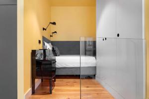 Katil atau katil-katil dalam bilik di Apartament City Center W-AC Views & Balcony