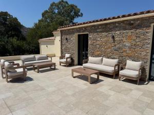 Χώρος καθιστικού στο Superbe Villa Arià avec piscine chauffée