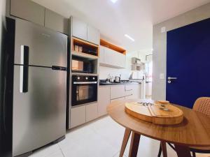 Η κουζίνα ή μικρή κουζίνα στο Barra Max - 5 Hóspedes, Conforto e Luxo