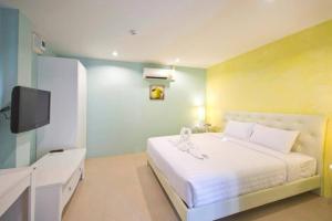 Ένα ή περισσότερα κρεβάτια σε δωμάτιο στο Theclickguesthouse