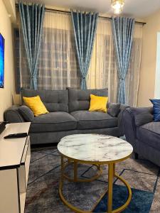 Posezení v ubytování Gee homes kamakis