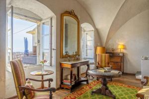 a bathroom with a sink and a mirror at Tour Barrigioni in Sisco