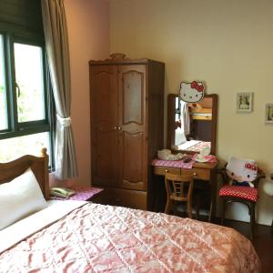 闕麒景觀民宿Chill Villa B&B客房内的一张或多张床位