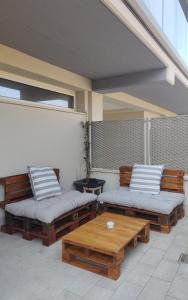 Χώρος καθιστικού στο Locazione Turistica a Ostia Antica