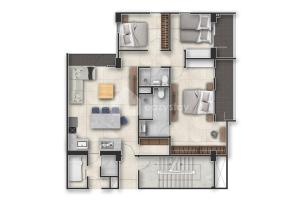 a Rendimiento de un plano en Maison Verte - 3 BR Forest View - Dago Suites, en Bandung