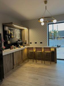 Dapur atau dapur kecil di Hostal Hs Puerto Lumbreras