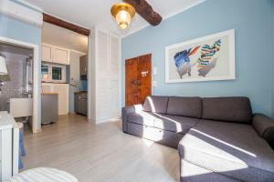 Χώρος καθιστικού στο Delizioso appartamento in centro a Camogli