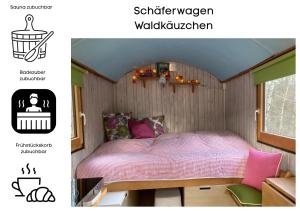 CulmArabian Harmony herzlich und familiär的一间带床和窗户的小卧室