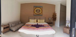 Katil atau katil-katil dalam bilik di Bali, Kuta, De Kubu Villa No1