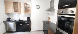 Dapur atau dapur kecil di Ferienwohnung am Wiedenberg