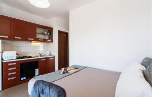 Kuchyň nebo kuchyňský kout v ubytování Gorgeous Apartment In Omis With Wifi