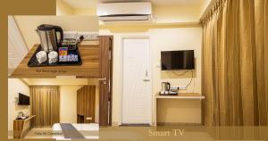 a room with a hotel room with a hotel room at Urban Comforts in Chennai
