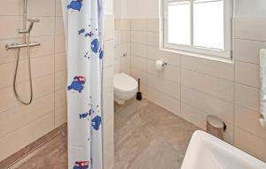 Ένα μπάνιο στο Ferienwohnung Userin