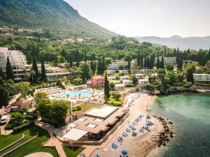 an aerial view of a resort with a beach at Maistra Select Mlini Villas and Apartments in Mlini +40 photos
