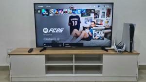 TV a/nebo společenská místnost v ubytování DHarmony Homestay Port Dickson