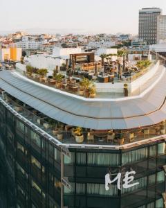 an aerial view of the headquarters of the msg building at ME Lisbon by Meliá in Lisbon