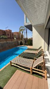 Bazén v ubytování Villa Targa Marrakech nebo v jeho okolí