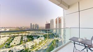 Γενική άποψη της πόλης Dubai Marina ή θέα της πόλης από  αυτό το διαμέρισμα