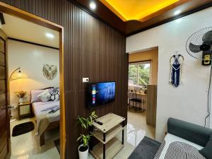 TV a/nebo společenská místnost v ubytování Blued Apartment 2 Near Lio Beach & El Nido Airport