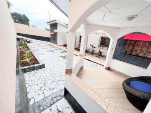 a view of the patio of a house at The Yafé Bastos 15 (Villa) in Yaoundé