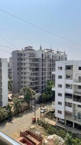 a view of a city with tall buildings at Silver Homes In Nagala Park Stay On 7th Floor in Kolhapur