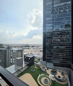 ボゴタにあるAH/Loft esencia Natural, Wifi, Coworking, Usaquénの建物の最上階からの眺め