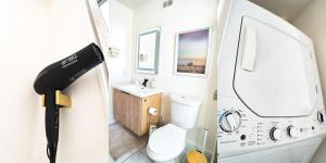 Koupelna v ubytování Stylish Downtown Apt - Workspace - Games - Parking + 14 fotografií