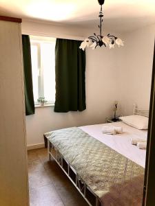 Giường trong phòng chung tại Apartments by the sea Postira, Brac - 24897