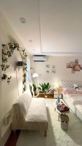 Ένα ή περισσότερα κρεβάτια σε δωμάτιο στο HAMA HOUSE Lạch Tray