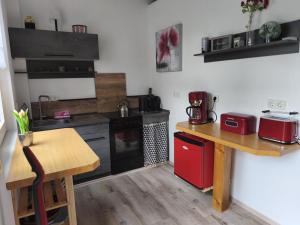 Dapur atau dapur kecil di NEU! Ferienhütte Ahaus