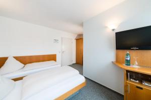 TV a/nebo společenská místnost v ubytování Hotel Restaurant Vater Rhein
