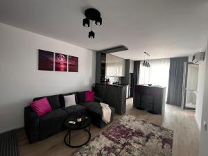 Χώρος καθιστικού στο Green Residence Rasnov