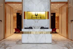 Lobi atau kawasan kaunter penerimaan di Luxury apartment in the center of Tashkent in NRG U-Tower