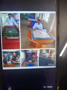a collage of pictures of a boy with a cake at Lora in Chik Ballāpur