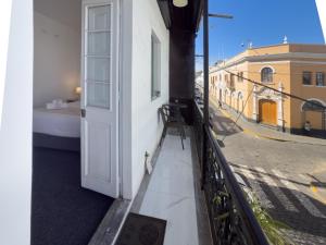 El edificio en el que está el hotel