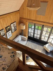 Ένα ή περισσότερα κρεβάτια σε δωμάτιο στο Green Oak House