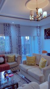 Posezení v ubytování Appartement Yaoundé 2 chambre haut standing