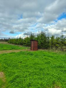a small shack in a field of green grass at Mardi talu Glamping  +2 photos