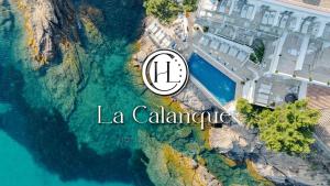 an image of an island with the words la calanza cape at Hotel La Calanque in Cavalaire-sur-Mer