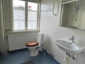 a bathroom with a toilet and a sink at 10 person holiday home in Mörbylånga-By Traum in Mörbylånga +57 photos