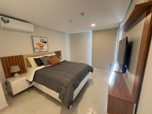 Postel nebo postele na pokoji v ubytování City-Apartment Washington