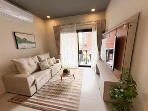 TV a/nebo společenská místnost v ubytování City-Apartment Washington