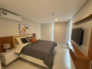 TV a/nebo společenská místnost v ubytování City-Apartment Washington + 2 fotografie