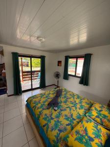 Postel nebo postele na pokoji v ubytování Fare 'Una'Una - Fakarava