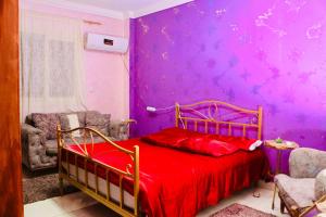 Ένα ή περισσότερα κρεβάτια σε δωμάτιο στο Gardenia city 3 bedrooms